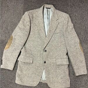 Woolrich Tweed Blazer with Brown Elbow Patches